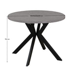 Masă dining Lukos – schiță cu dimensiuni