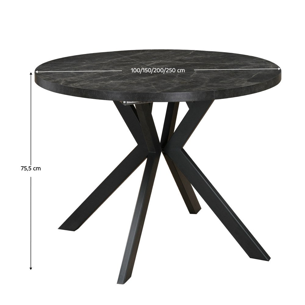 Masă dining Lukos – schiță cu dimensiuni