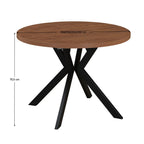 Masă dining Lukos – schiță cu dimensiuni