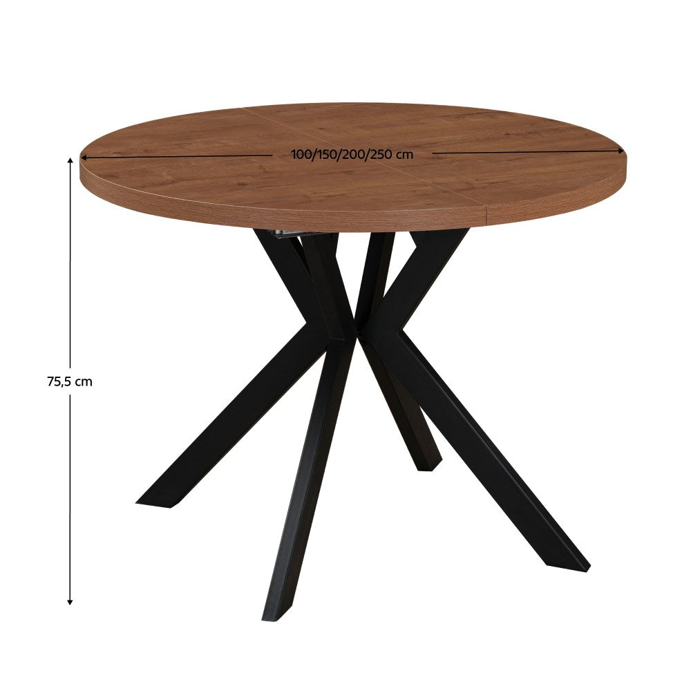 Masă dining Lukos – schiță cu dimensiuni