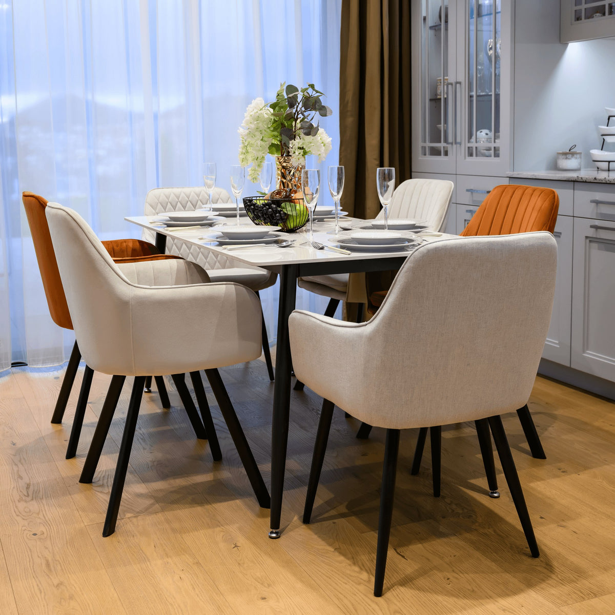 Masă dining Florenc în bucătărie și în sufragerie, imaginea 7