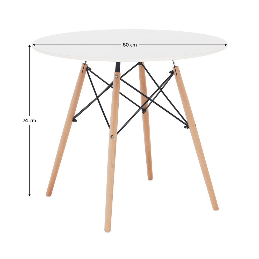 Masă dining Gamin – schiță cu dimensiuni