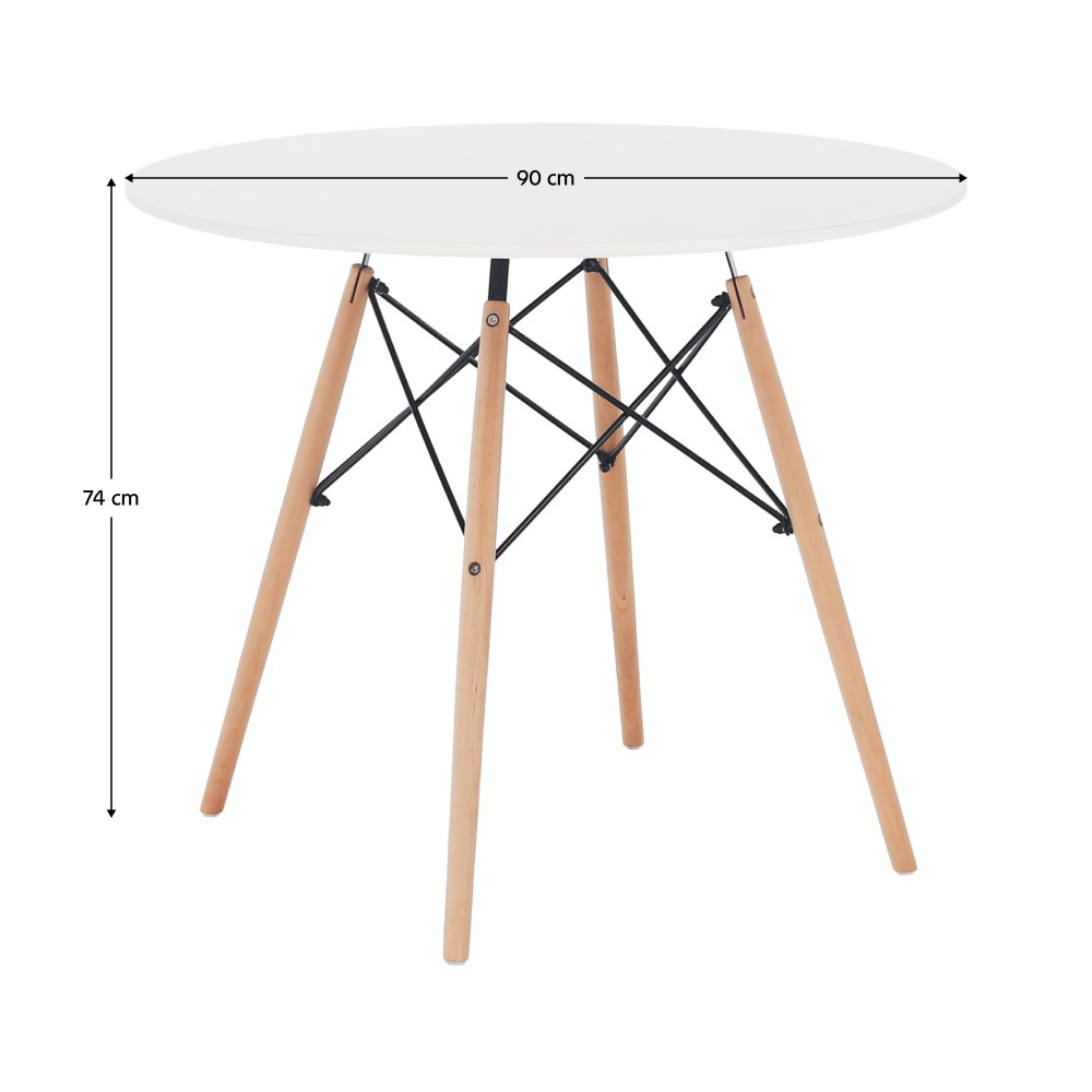Masă dining Gamin – schiță cu dimensiuni