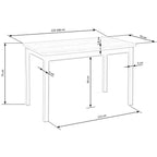 Masă dining Greg – schiță cu dimensiuni