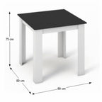 Masă dining Kraz – schiță cu dimensiuni