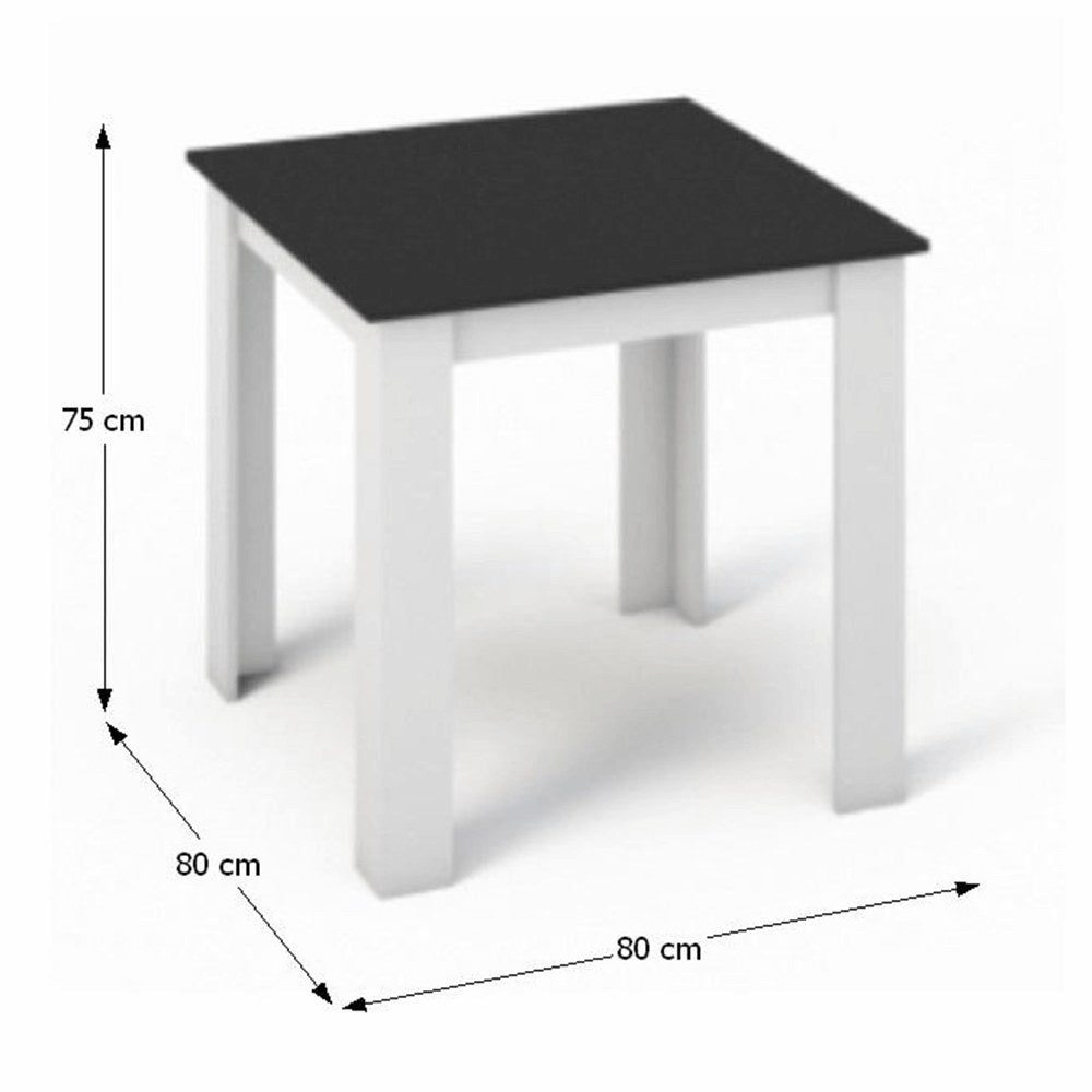 Masă dining Kraz – schiță cu dimensiuni