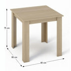 Masă dining Kraz – schiță cu dimensiuni
