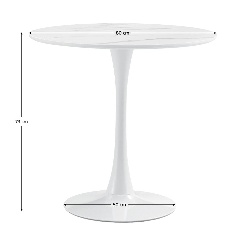 Masă dining Lorian – schiță cu dimensiuni