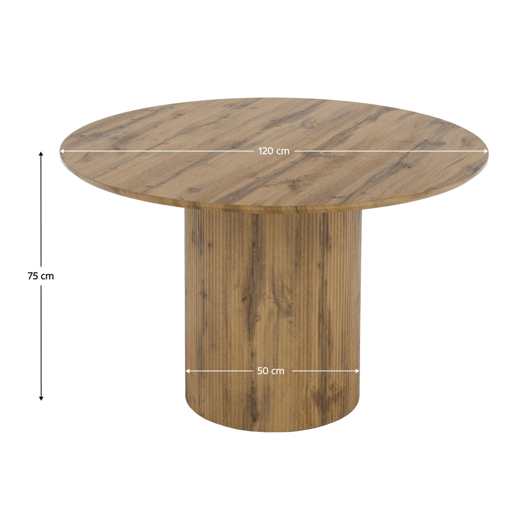 Masă dining Mahir – schiță cu dimensiuni
