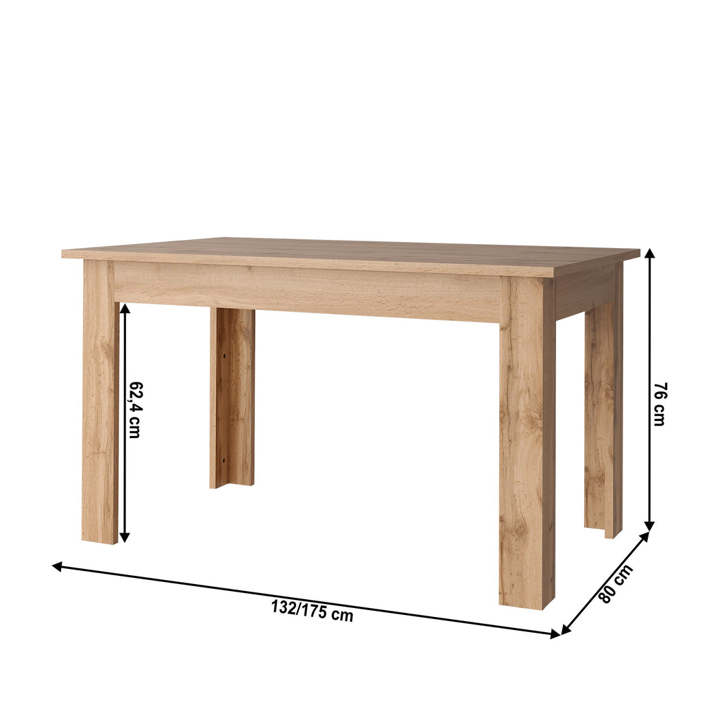 Masă dining Moratiz – schiță cu dimensiuni