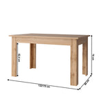 Masă dining Moratiz – schiță cu dimensiuni