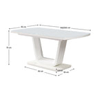 Masă dining Olav – schiță cu dimensiuni