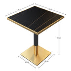Masă dining Preston – schiță cu dimensiuni