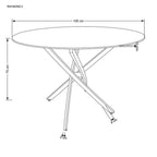 Masă dining Raymond 2 – schiță cu dimensiuni, imaginea 2