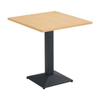 Masă dining Rinaldo, maro și negru, vedere din față