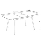 Masă dining Sensey – schiță cu dimensiuni