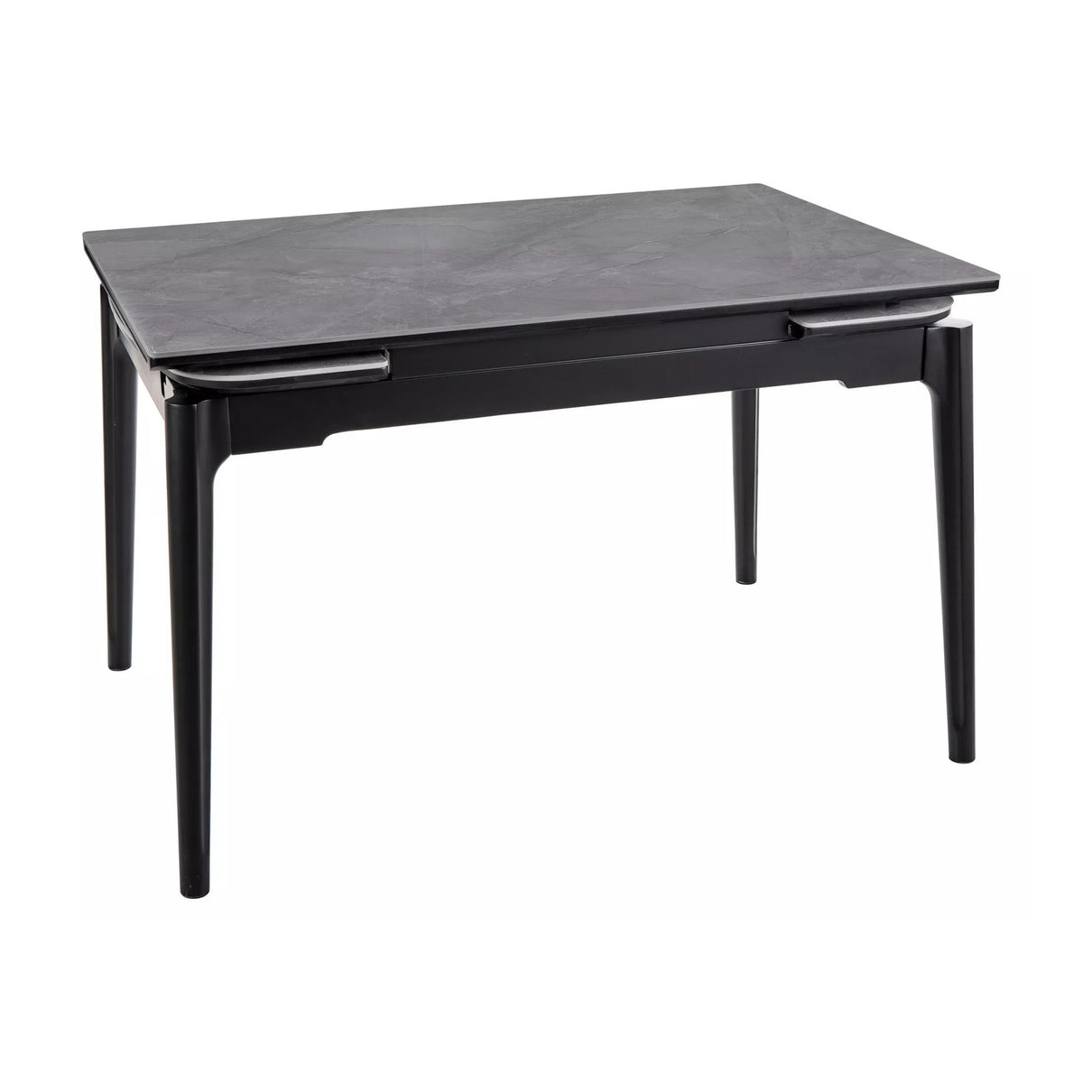 Masă dining Sento, gri și alb, vedere din față