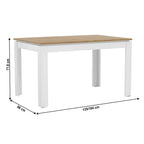 Masă dining Vilgo – schiță cu dimensiuni