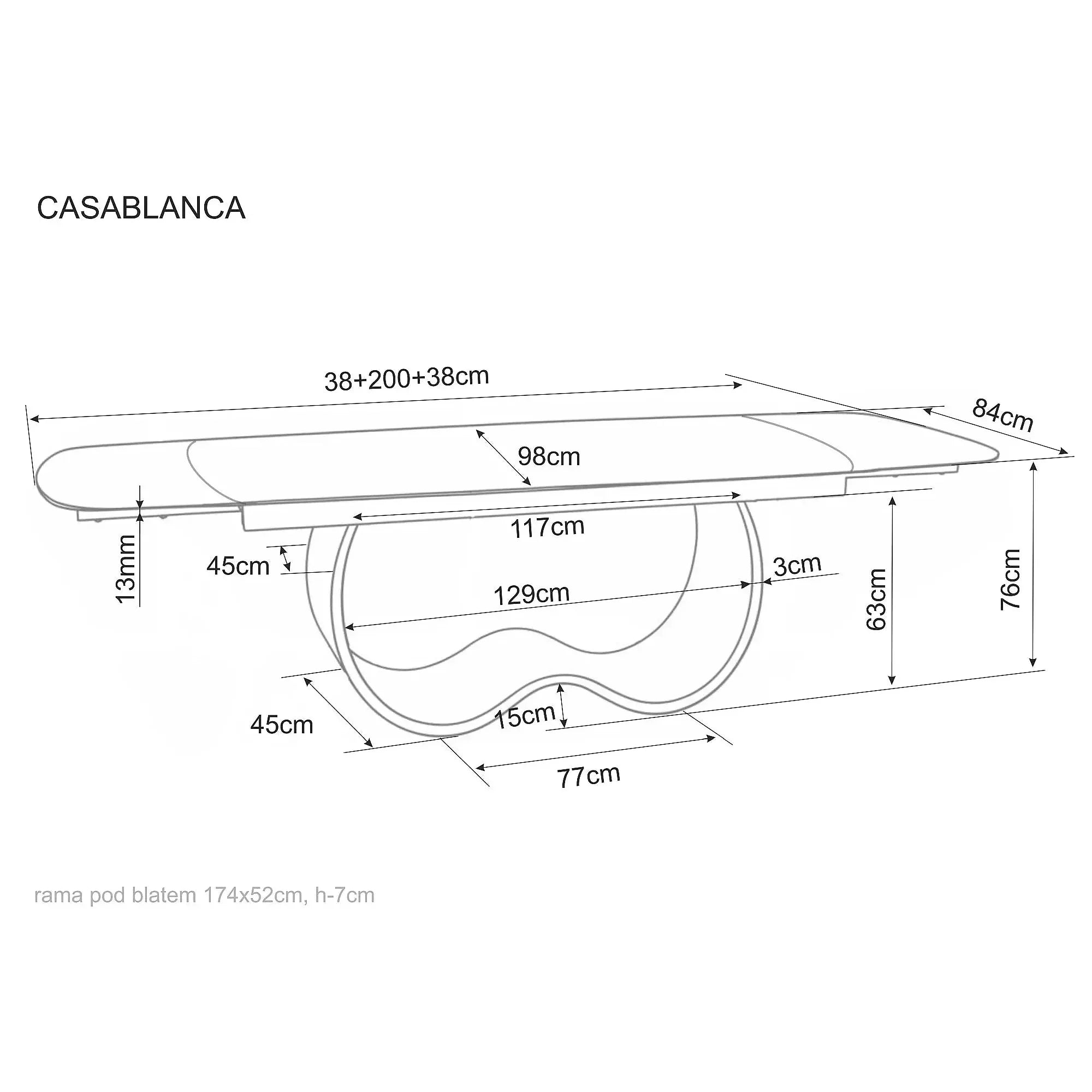 Masa extensibila CASABLANCA, vedere 12