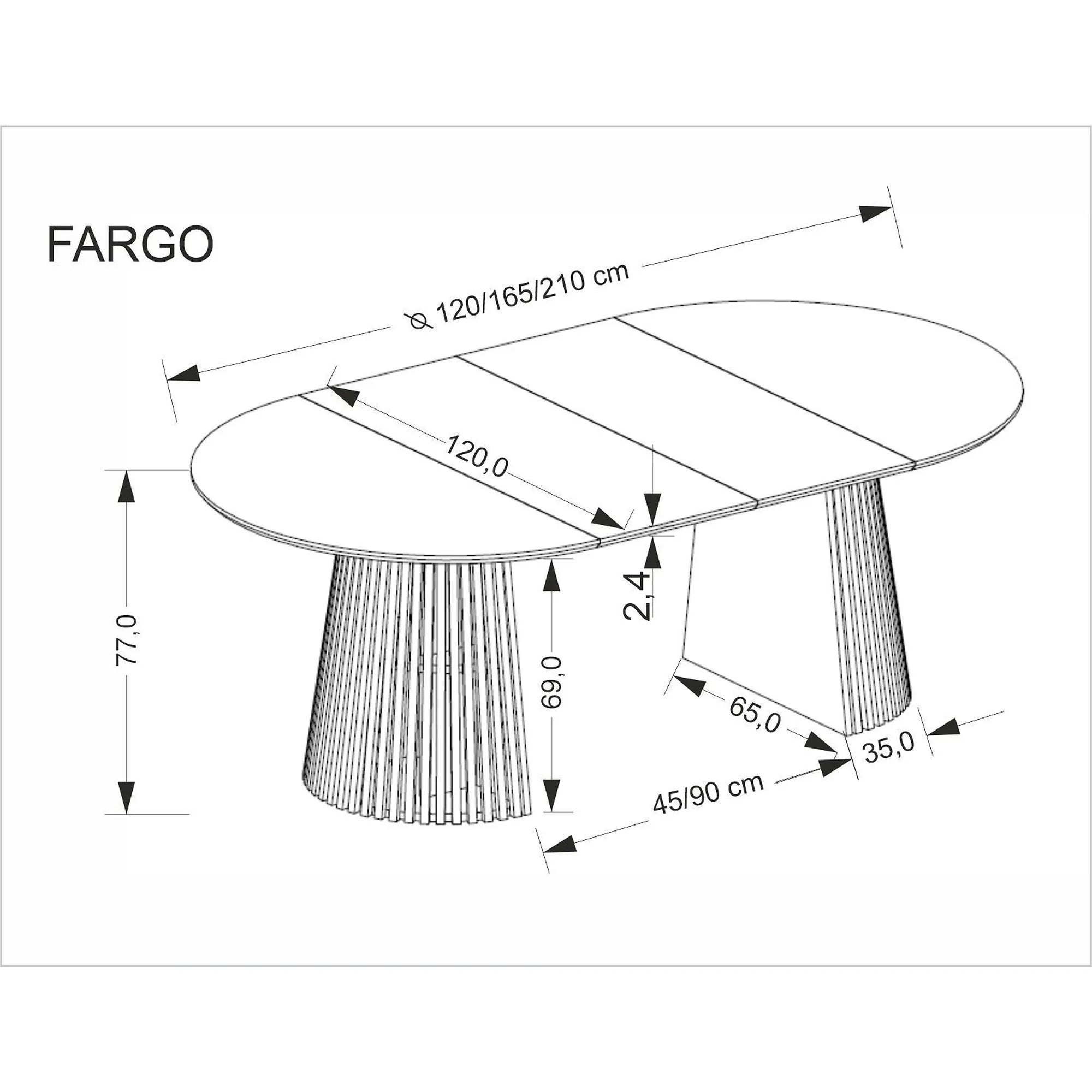 Masa extensibila FARGO, nuc