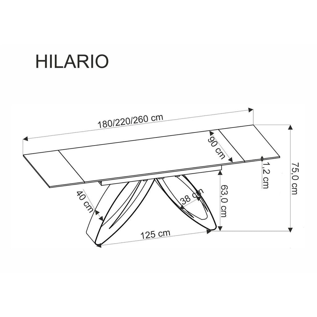 Masa extensibila HILARIO, vedere 3