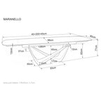 Masa extensibila MARANELLO, vedere 8