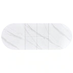 Masa extensibila SIRIUS, alb/stejar natural