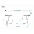 Masa extensibila VESNA, vedere 4