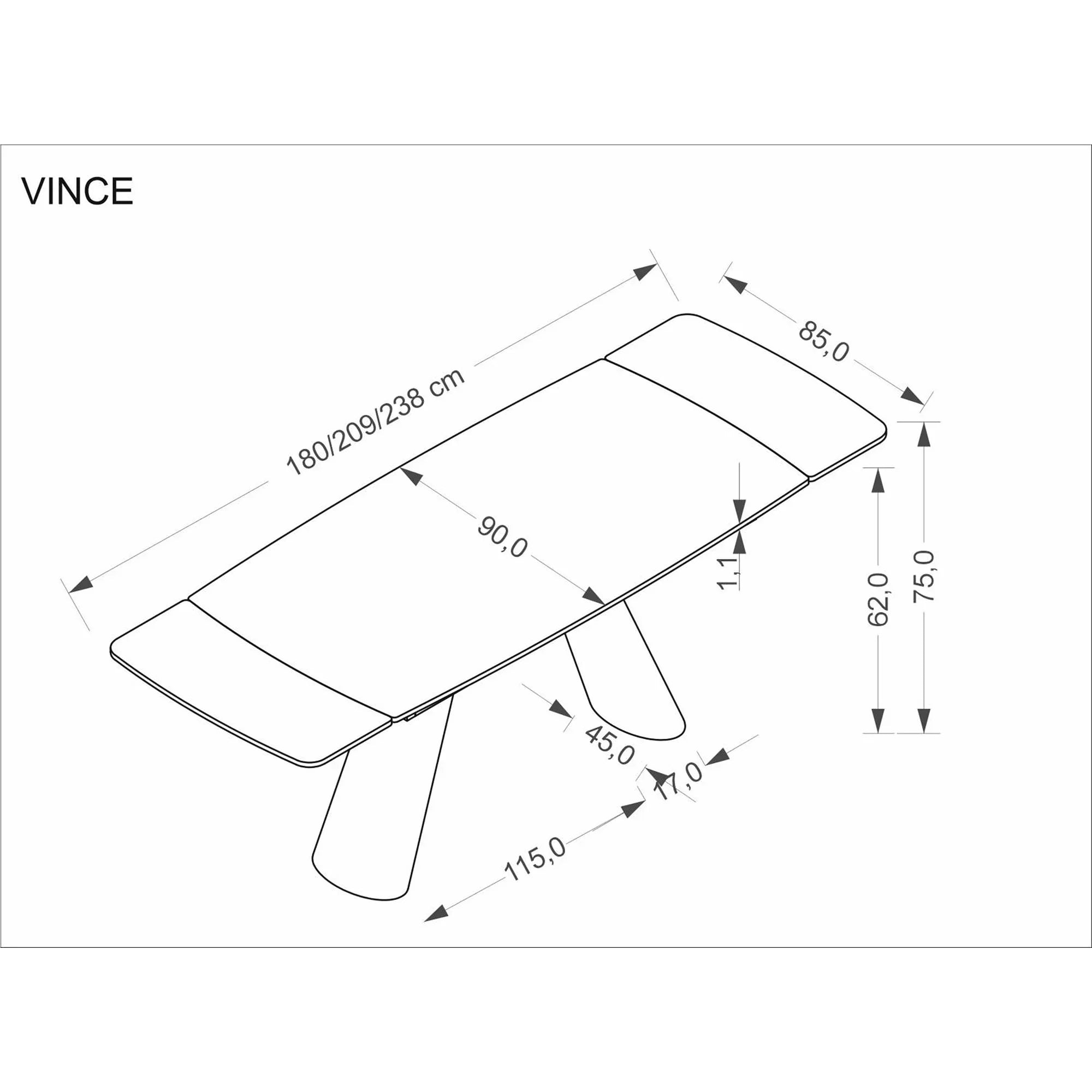 Masa extensibila VINCE, vedere 5