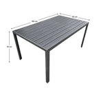 Masă grădină Zinan – schiță cu dimensiuni