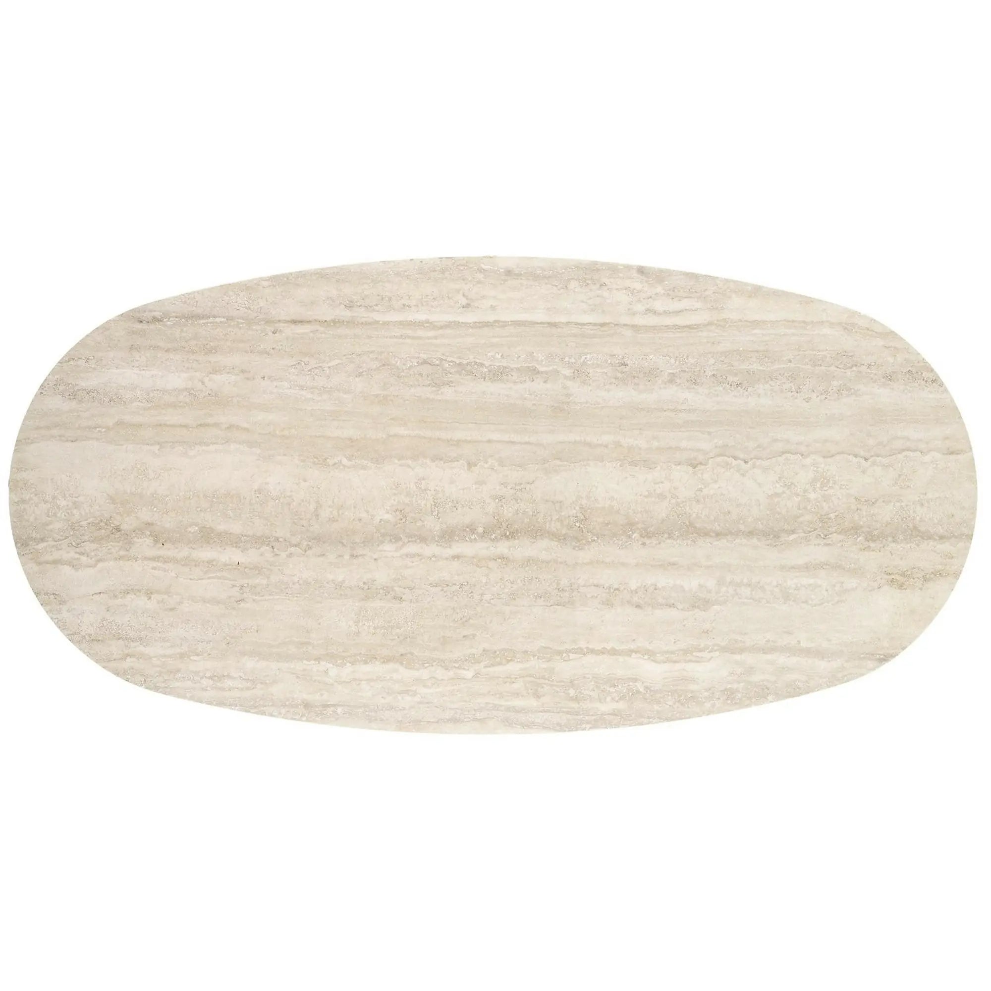 Masa JULIUS, travertin/negru