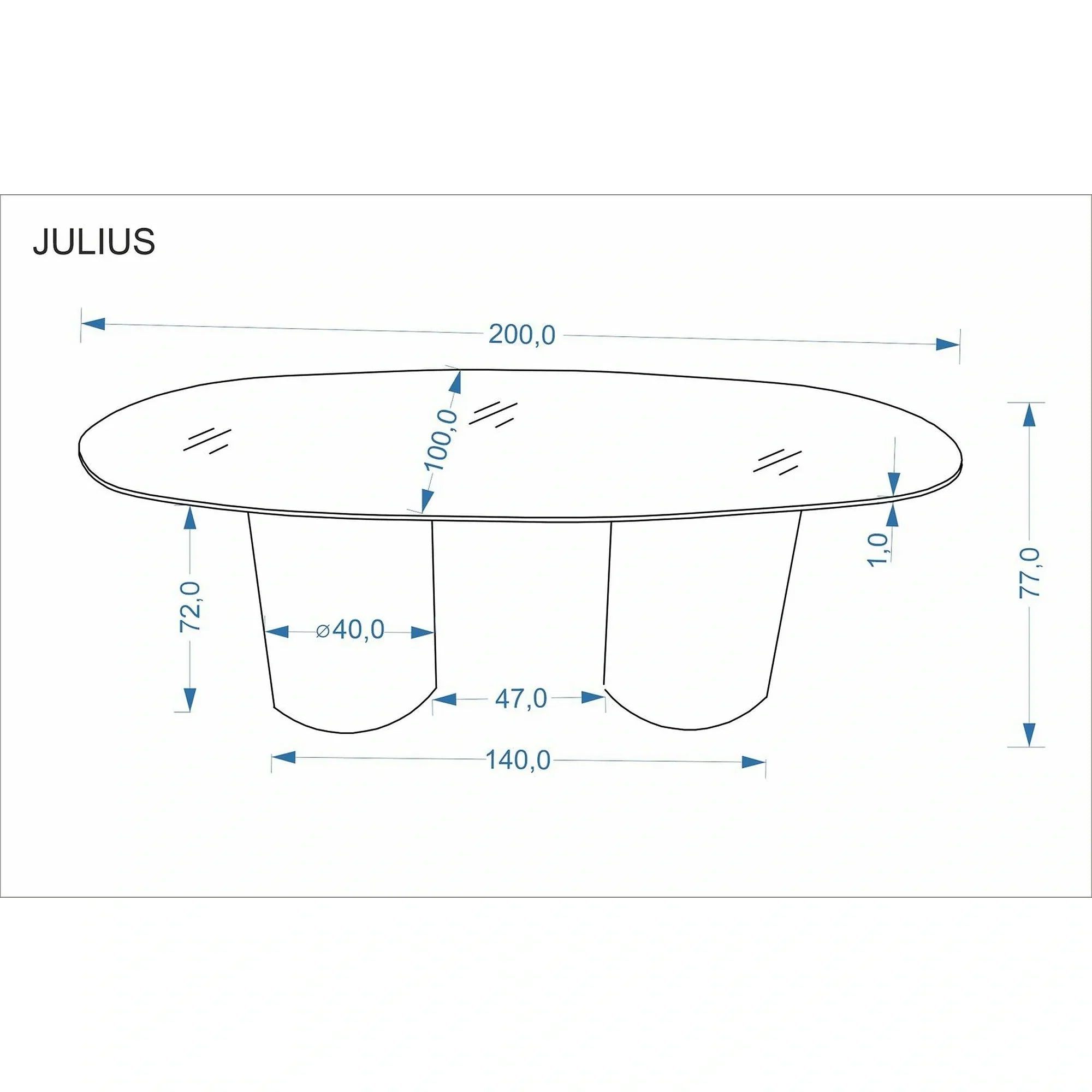 Masa extensibila JULIUS, vedere 3