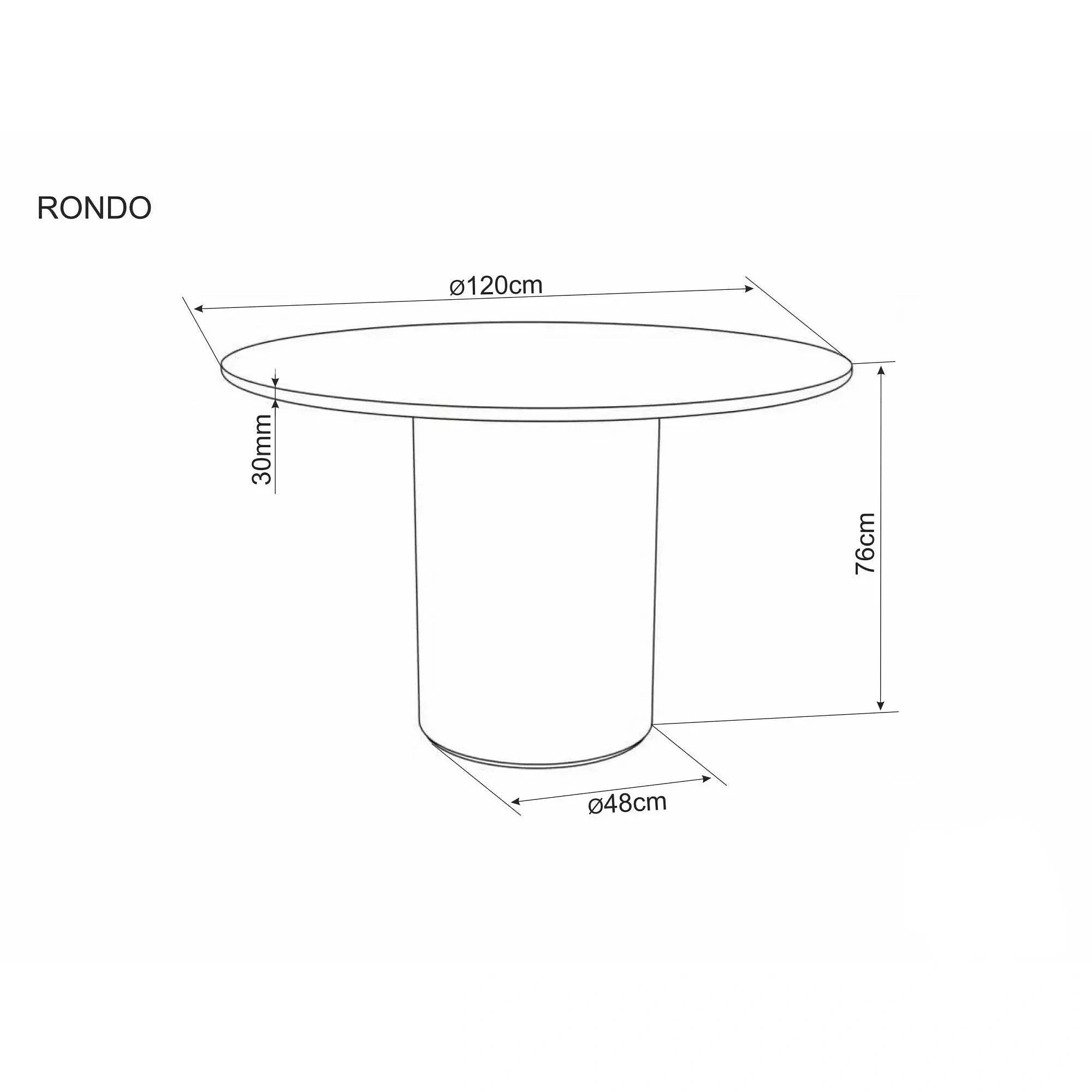 Masa extensibila RONDO Ø120 cm, vedere 7