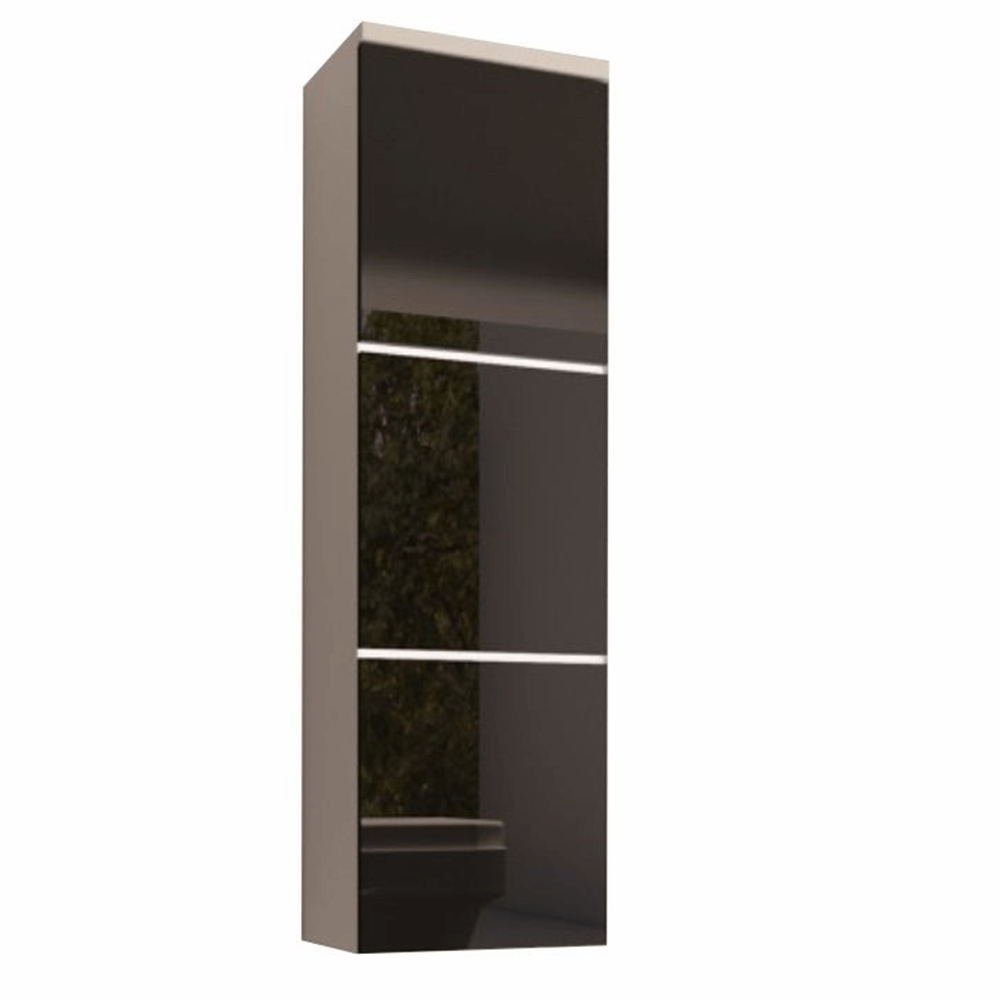 Dulap inalt MASON BL 11, alb/negru HG