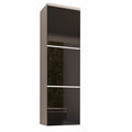 Dulap inalt MASON BL 11, alb/negru HG