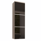 Dulap inalt MASON BL 11, alb/negru HG