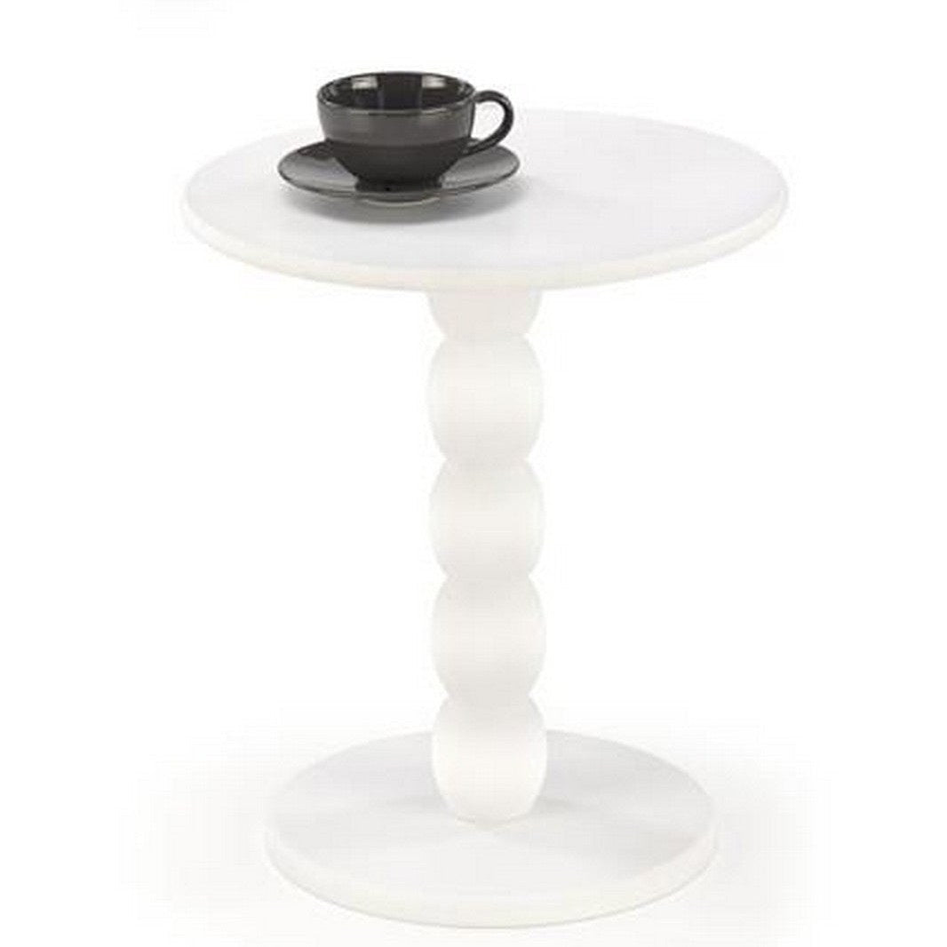 Măsuță de cafea Cirilla, alb, vedere din față
