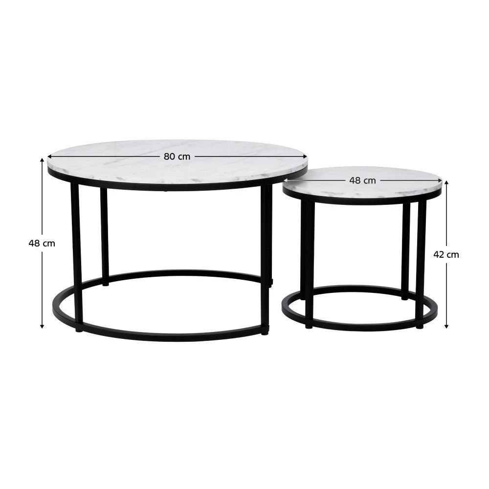 Măsuță de cafea Cirko – schiță cu dimensiuni