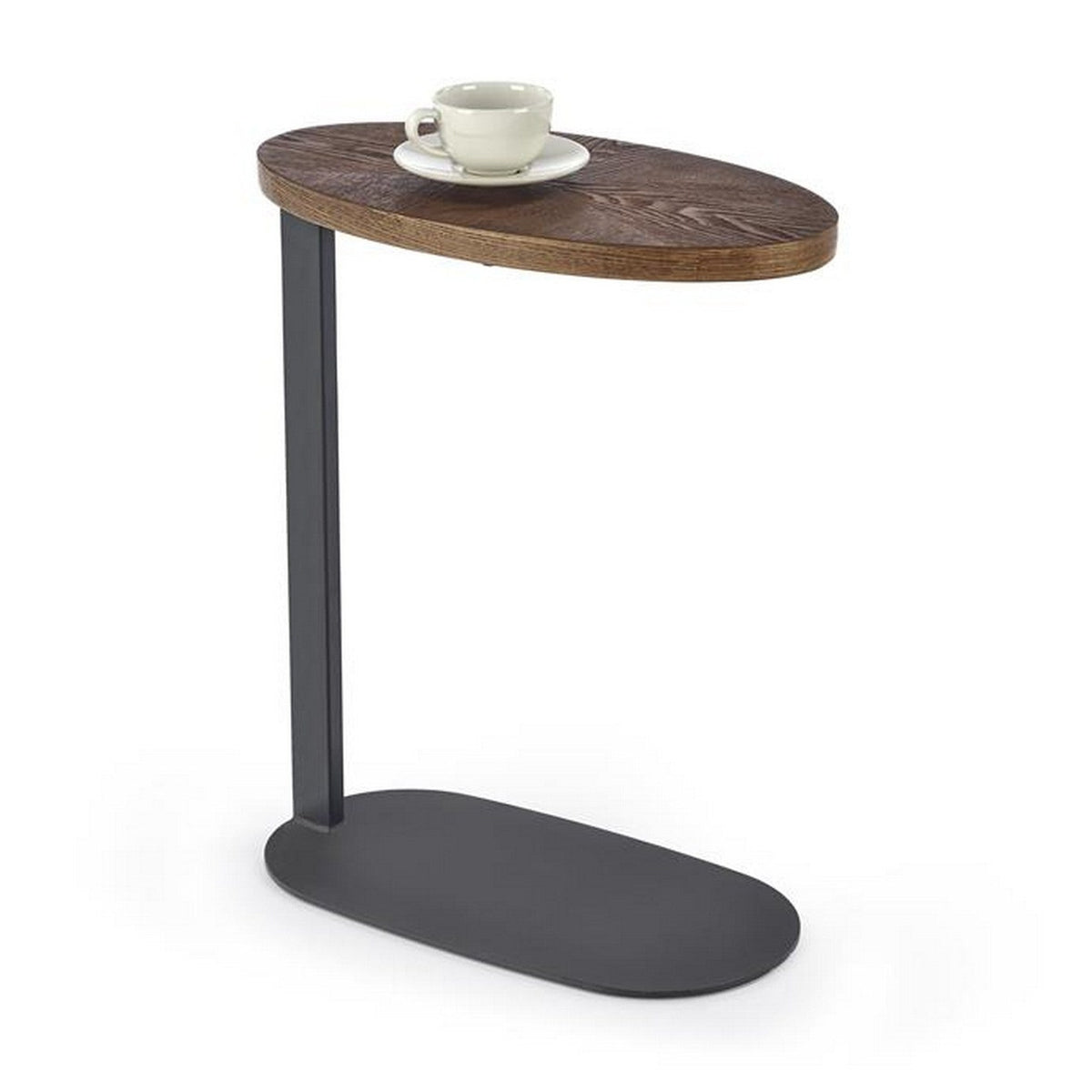 Măsuță de cafea Delphi, maro și negru, vedere din față