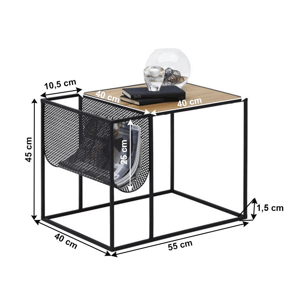 Măsuță de cafea Flyn – schiță cu dimensiuni