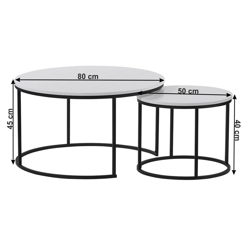 Măsuță de cafea Iklin – schiță cu dimensiuni