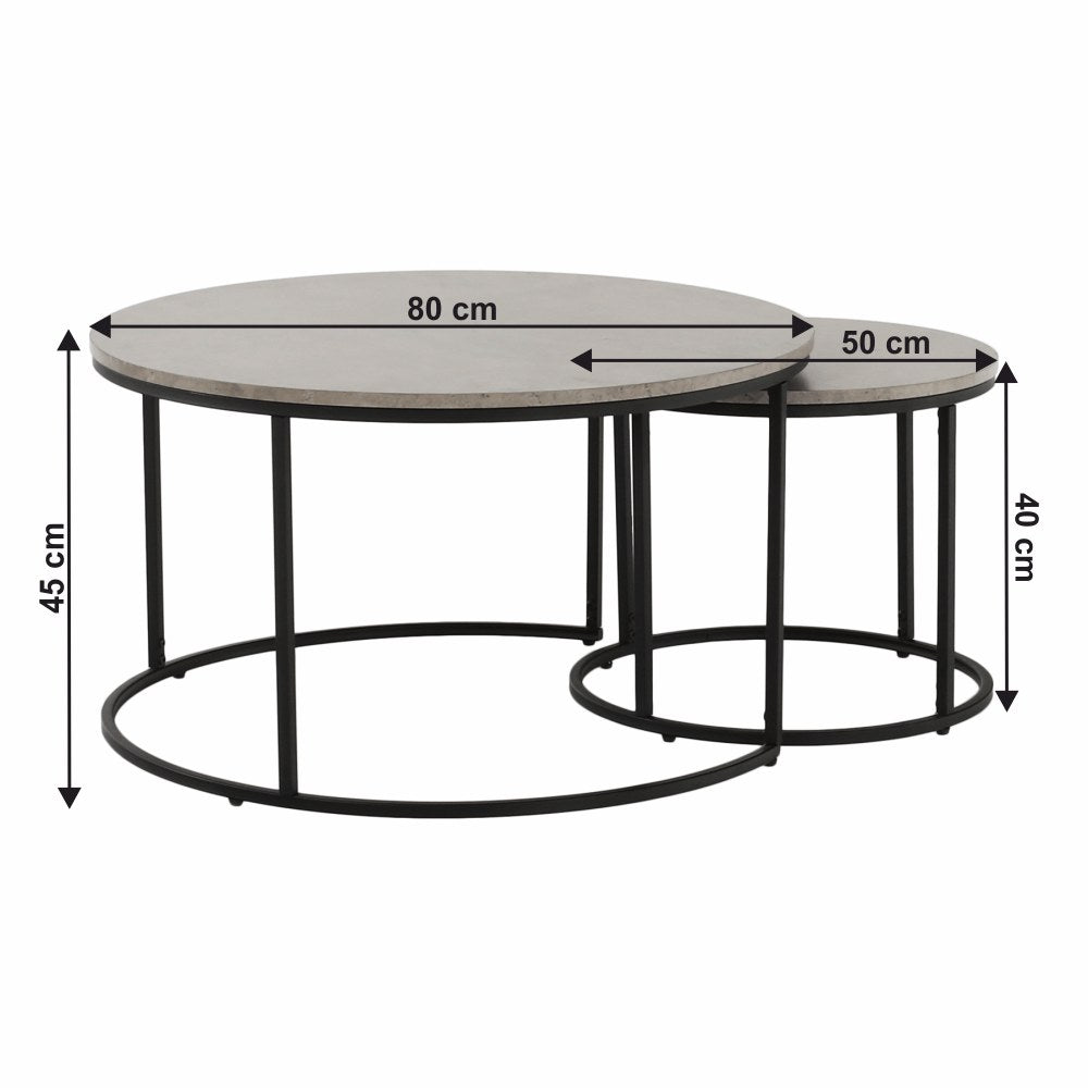 Măsuță de cafea Iklin – schiță cu dimensiuni