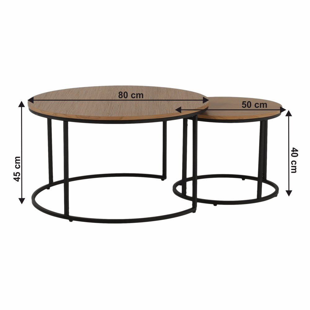 Măsuță de cafea Iklin – schiță cu dimensiuni