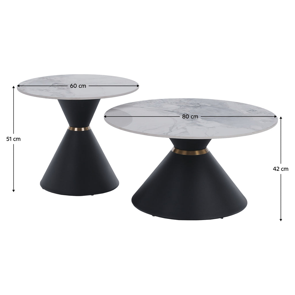 Măsuță de cafea Mabuz – schiță cu dimensiuni