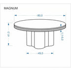 Măsuță de cafea Magnum, detaliu