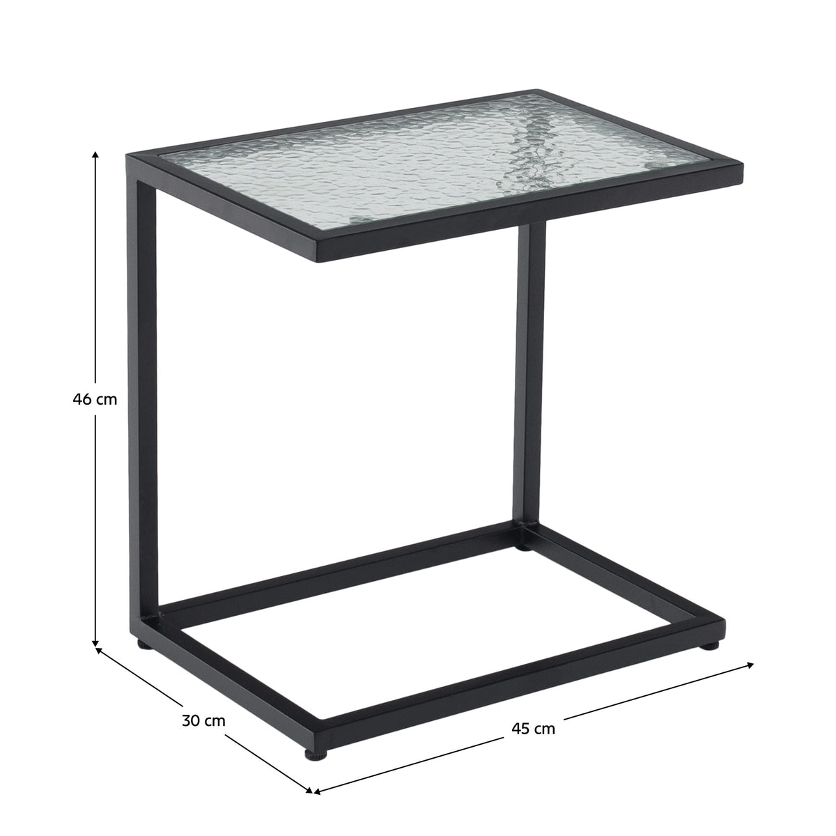 Măsuță de cafea Selko – schiță cu dimensiuni