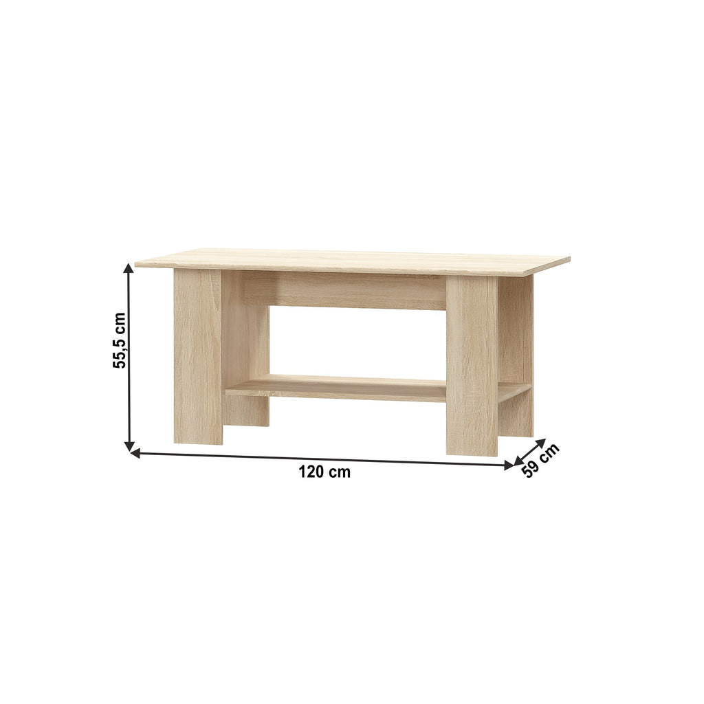 Măsuță de cafea Teyo – schiță cu dimensiuni