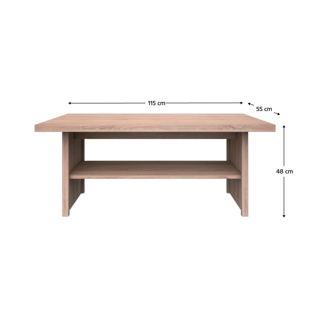 Măsuță de cafea Topty – schiță cu dimensiuni