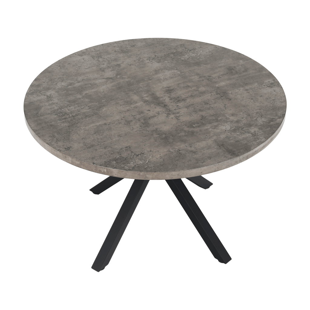 Masa dining MEDOR, gri / negru