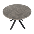 Masa dining MEDOR, gri / negru